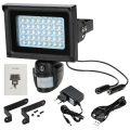 Waterproof security solar powered PIR motion floodlight camera with record video